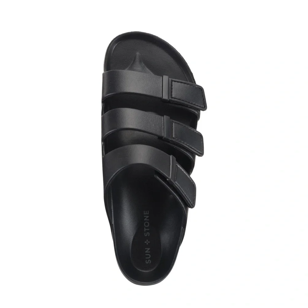 Sun + Stone Adjustable Strap Comfort Bowie Slip On Slide Sandals Size 8 NWT